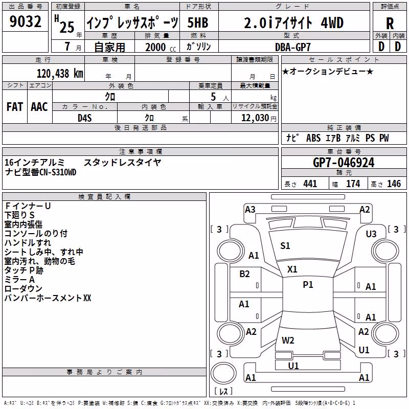 SUBARU XV