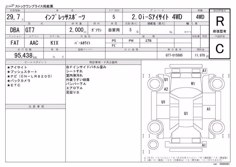 SUBARU XV