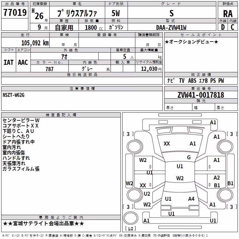 TOYOTA PRIUS ALPHA