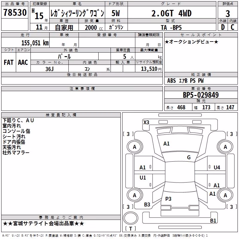 SUBARU LEGACY