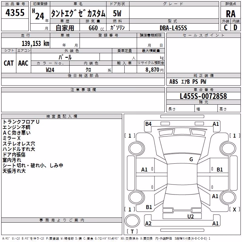 DAIHATSU TANTO EXE