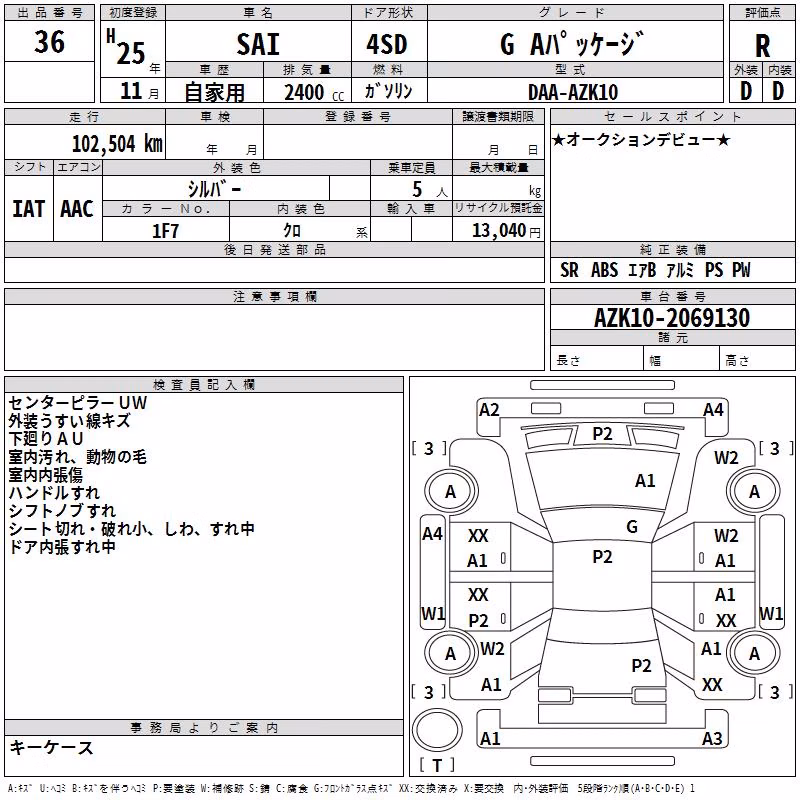 TOYOTA SAI