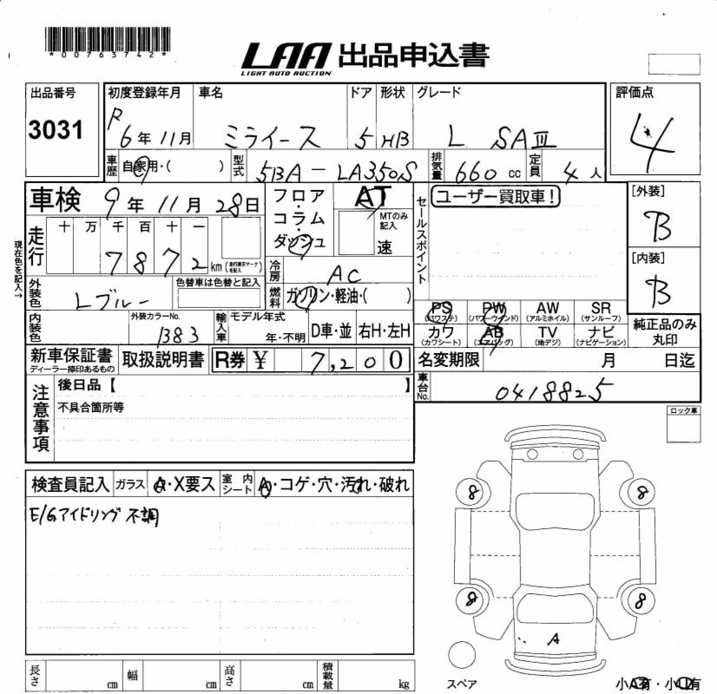 DAIHATSU MIRA E:S