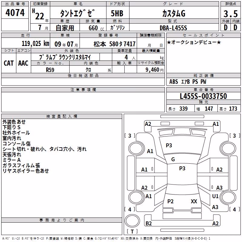 DAIHATSU TANTO EXE