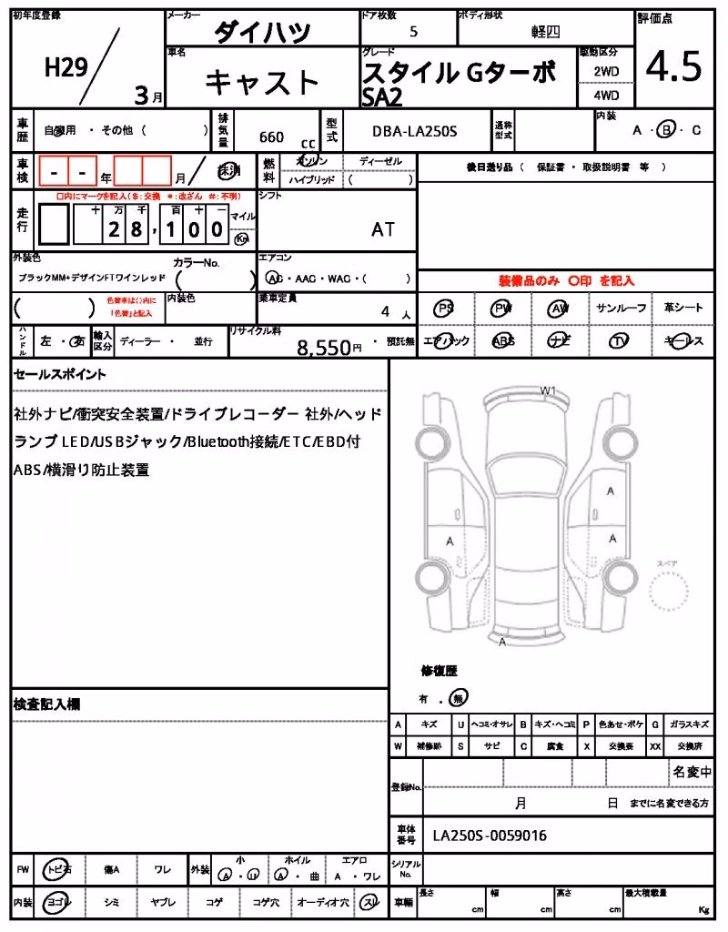 DAIHATSU CAST