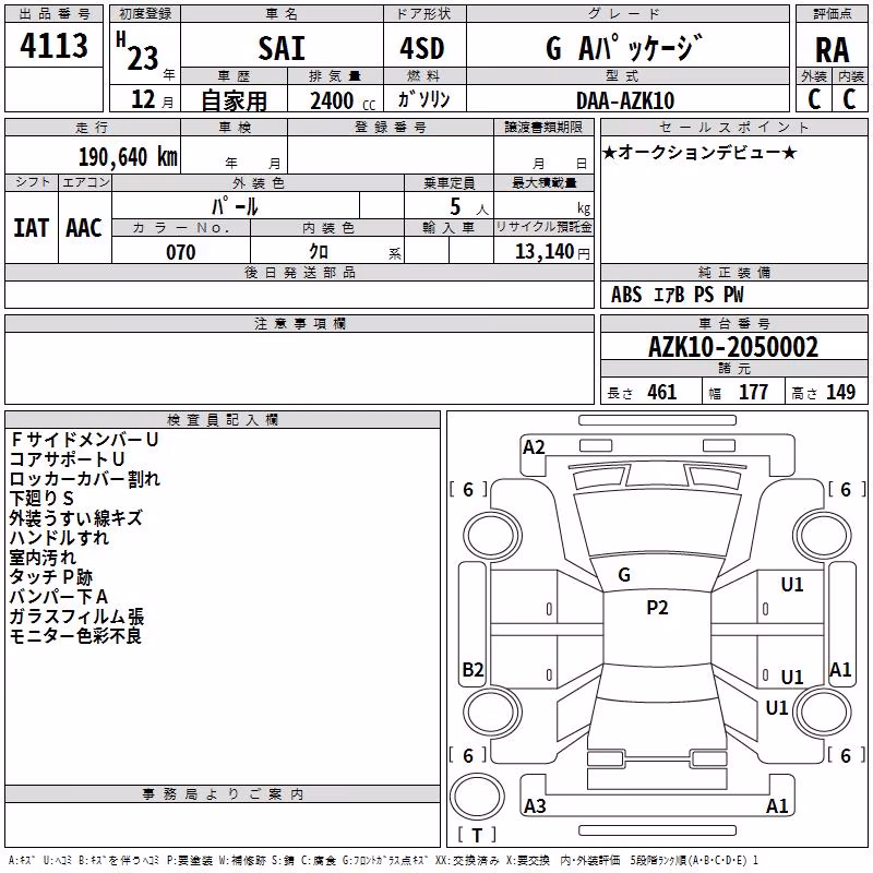 TOYOTA SAI