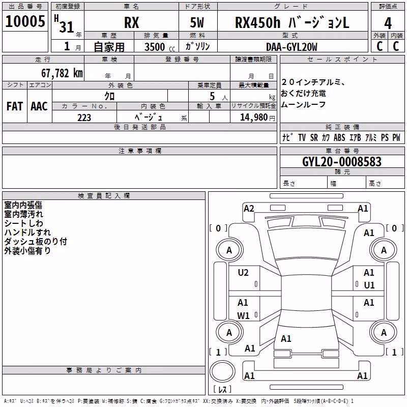 LEXUS RX450H