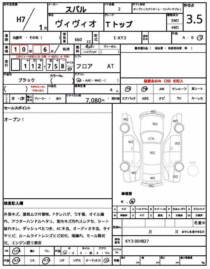 SUBARU VIVIO