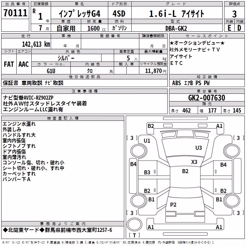 SUBARU IMPREZA