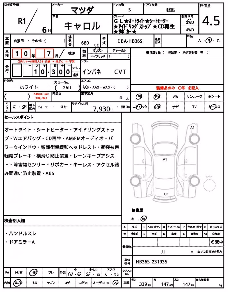 MAZDA CAROL