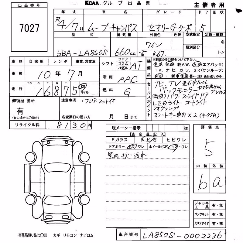 DAIHATSU MOVE CANBUS