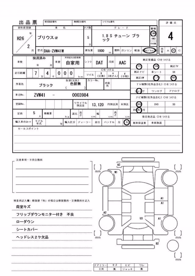 TOYOTA PRIUS ALPHA