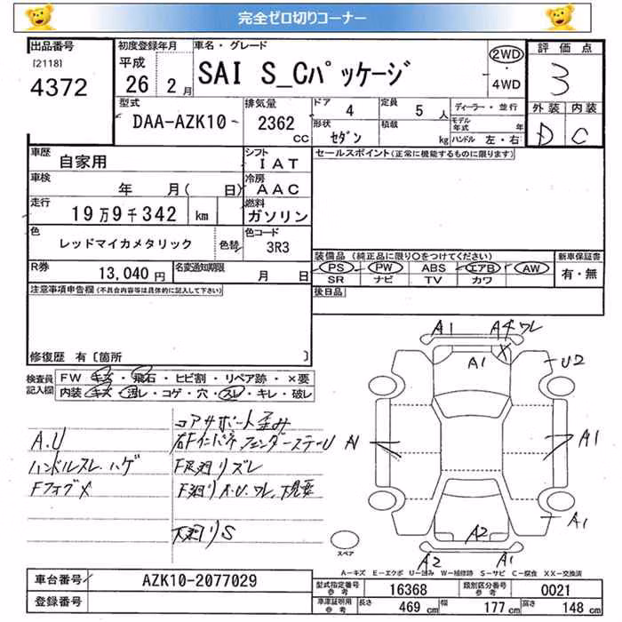 TOYOTA SAI