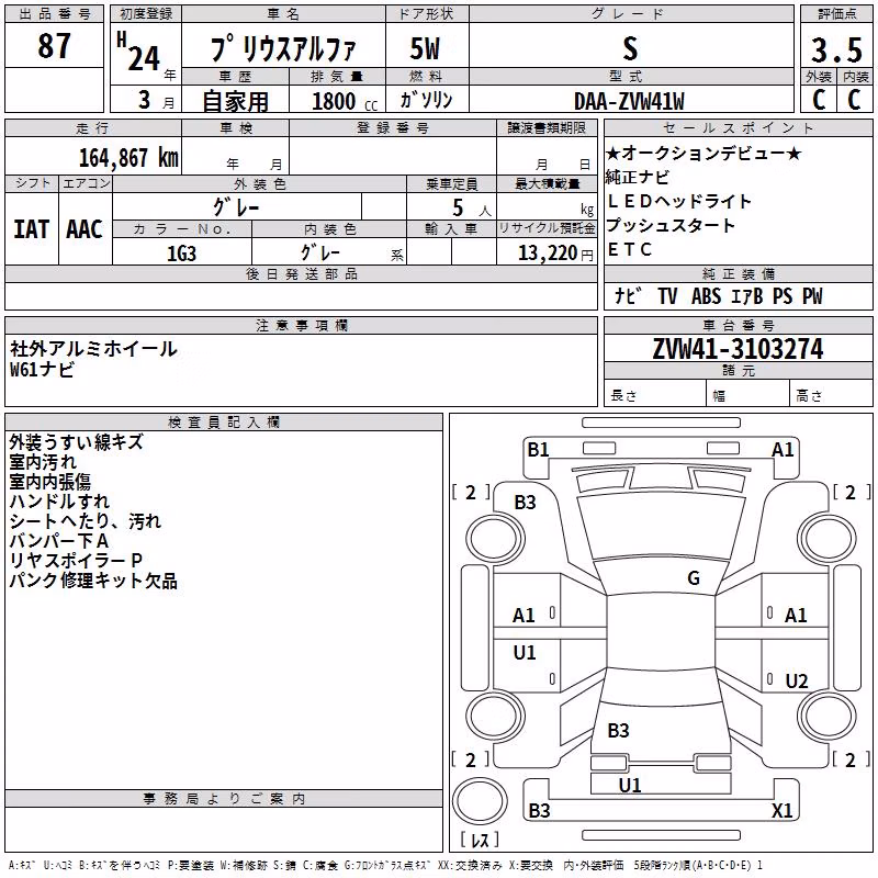TOYOTA PRIUS ALPHA