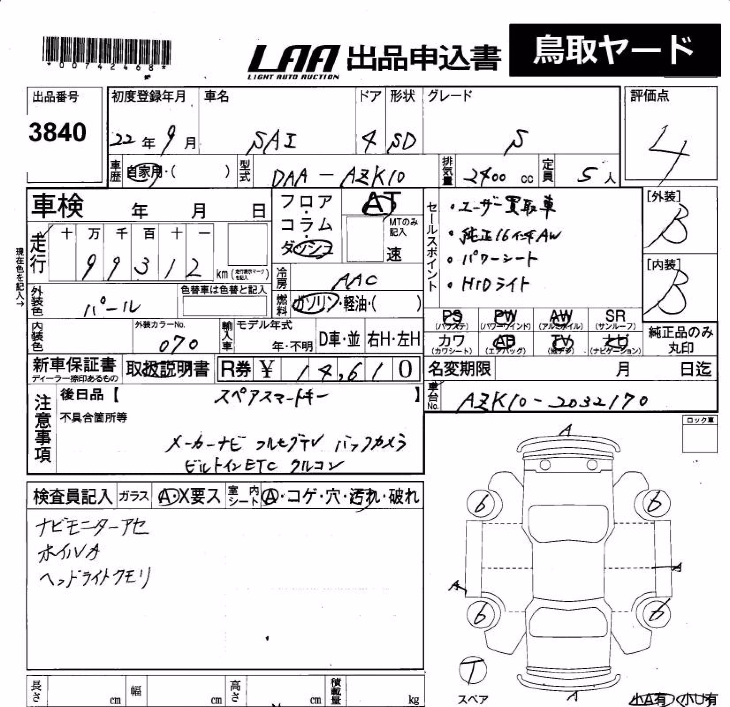 TOYOTA SAI