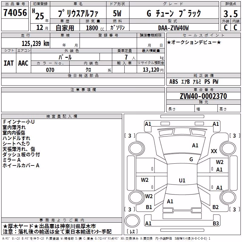 TOYOTA PRIUS ALPHA