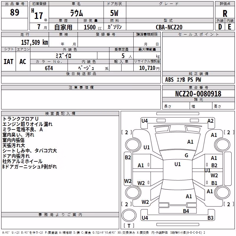TOYOTA RAUM