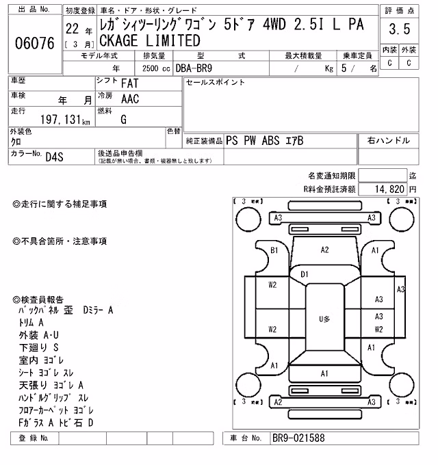 SUBARU LEGACY