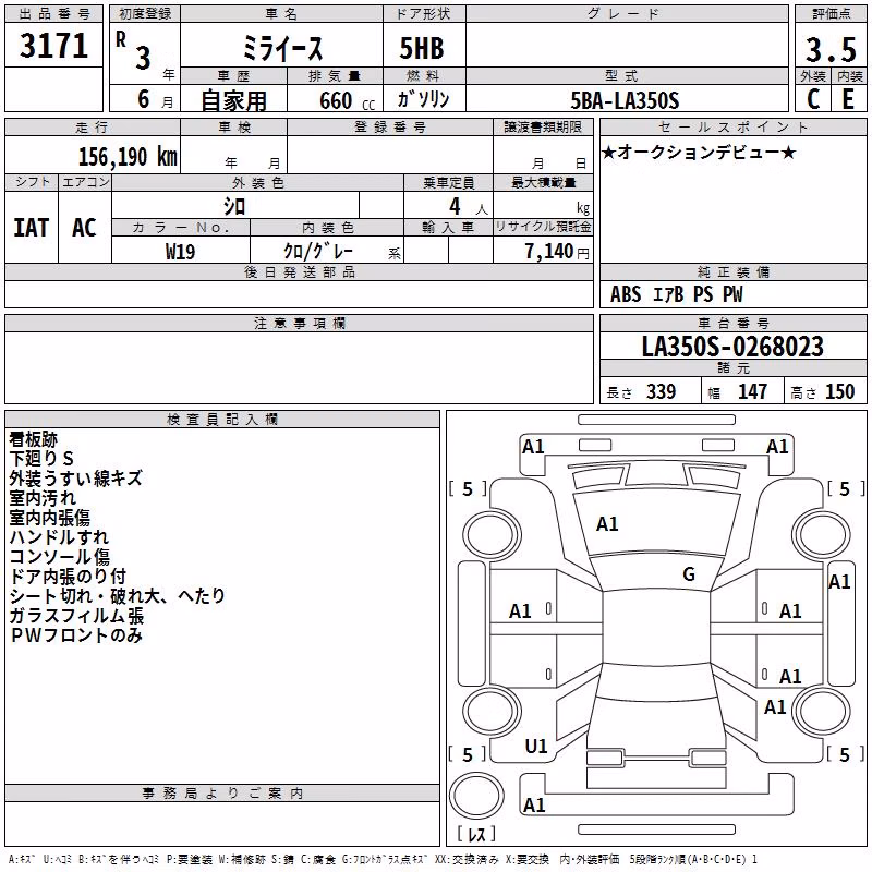 DAIHATSU MIRA E:S