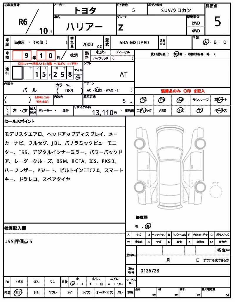 TOYOTA HARRIER