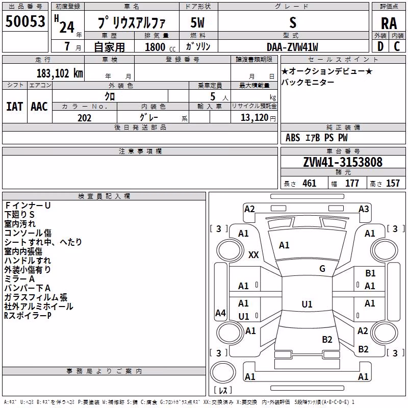 TOYOTA PRIUS ALPHA