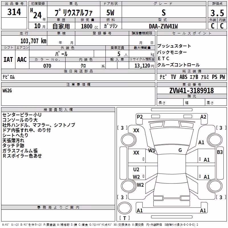 TOYOTA PRIUS ALPHA