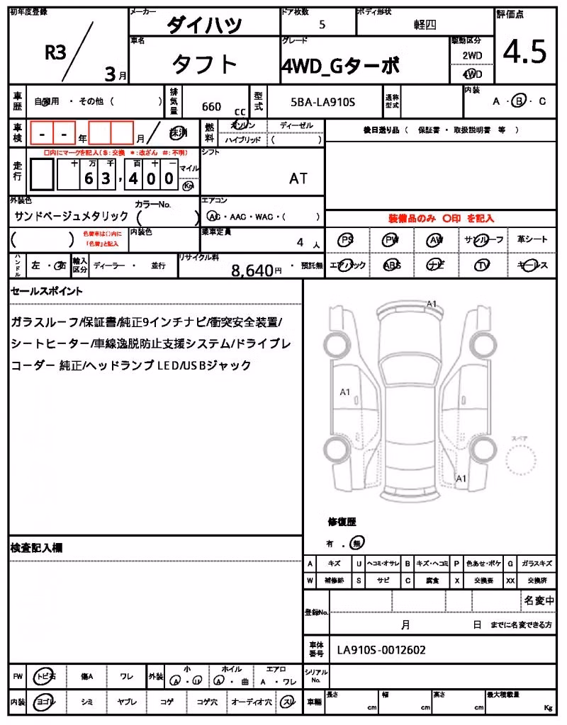 DAIHATSU TAFT