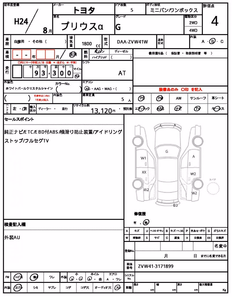 TOYOTA PRIUS ALPHA