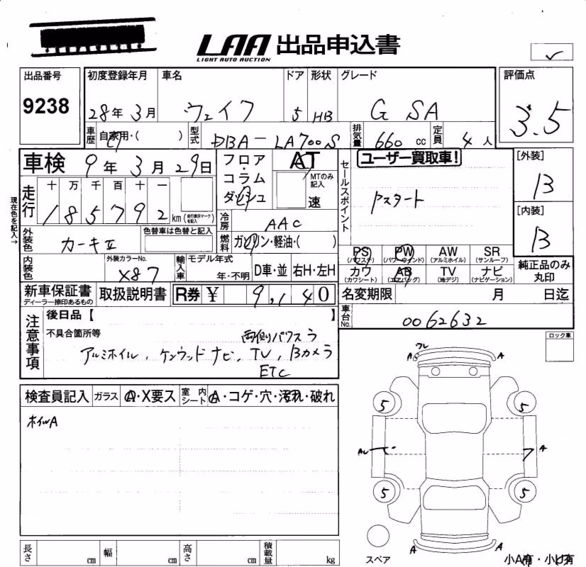 DAIHATSU WAKE
