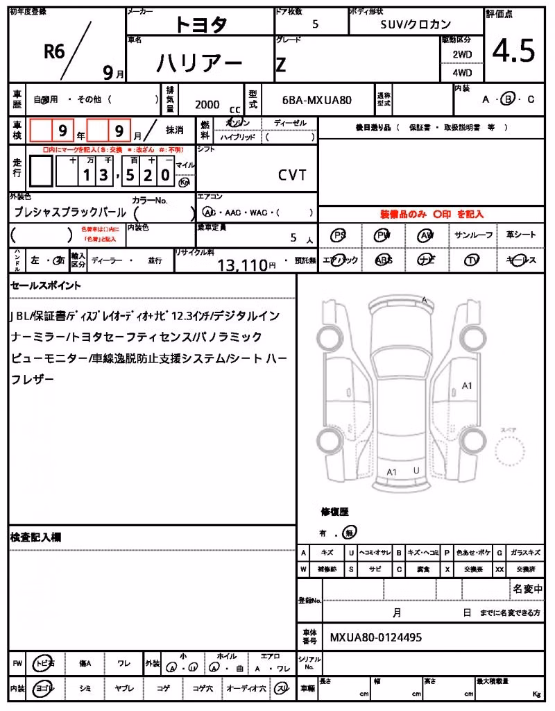TOYOTA HARRIER