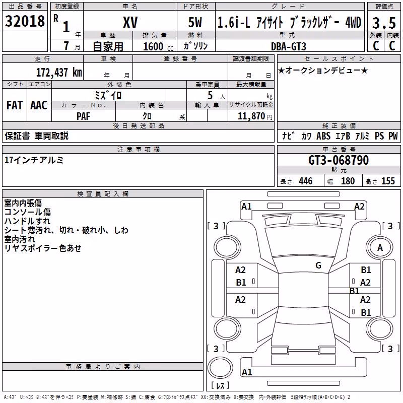 SUBARU XV