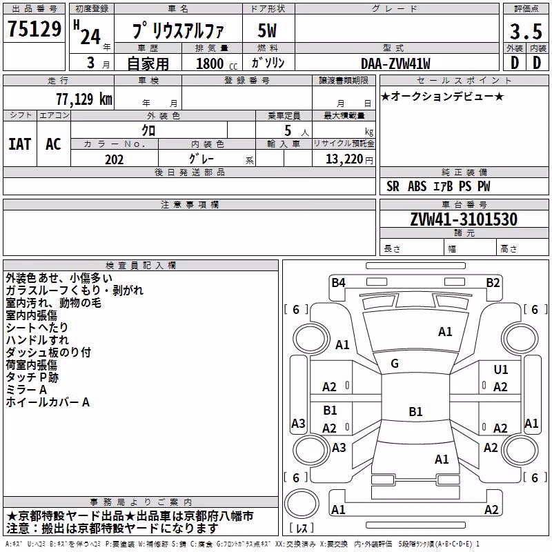 TOYOTA PRIUS ALPHA