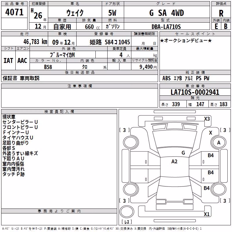 DAIHATSU WAKE