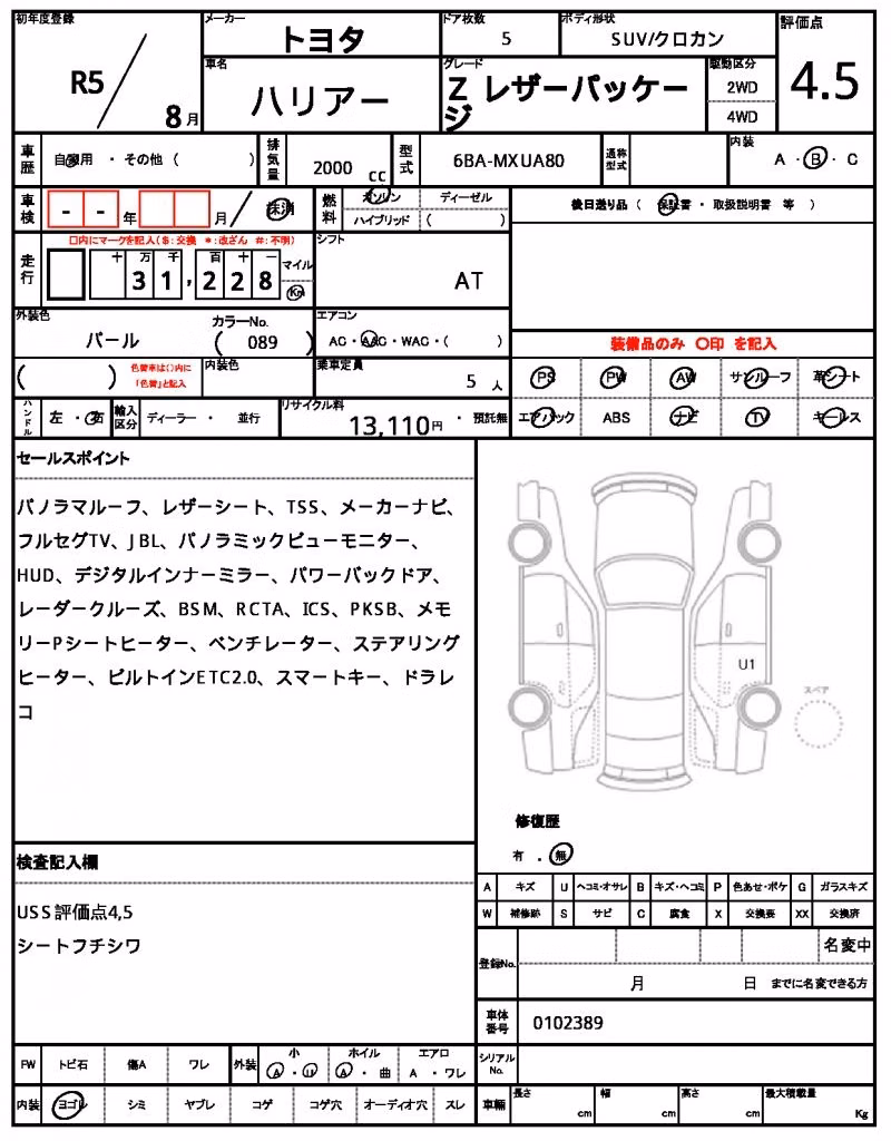 TOYOTA HARRIER