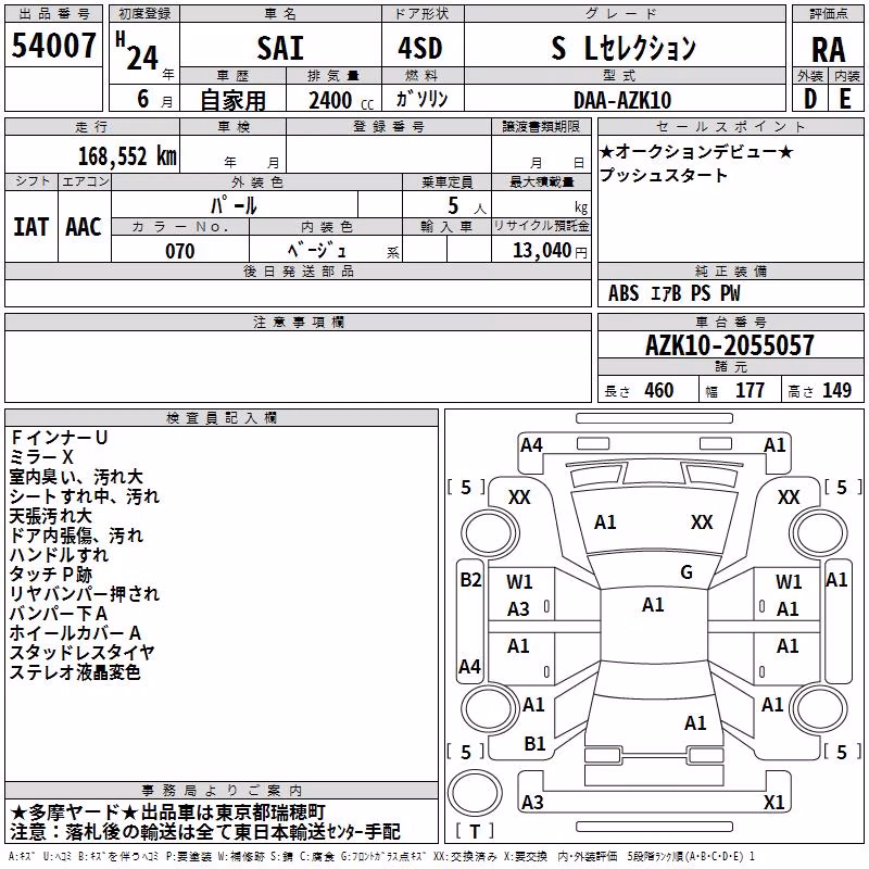 TOYOTA SAI