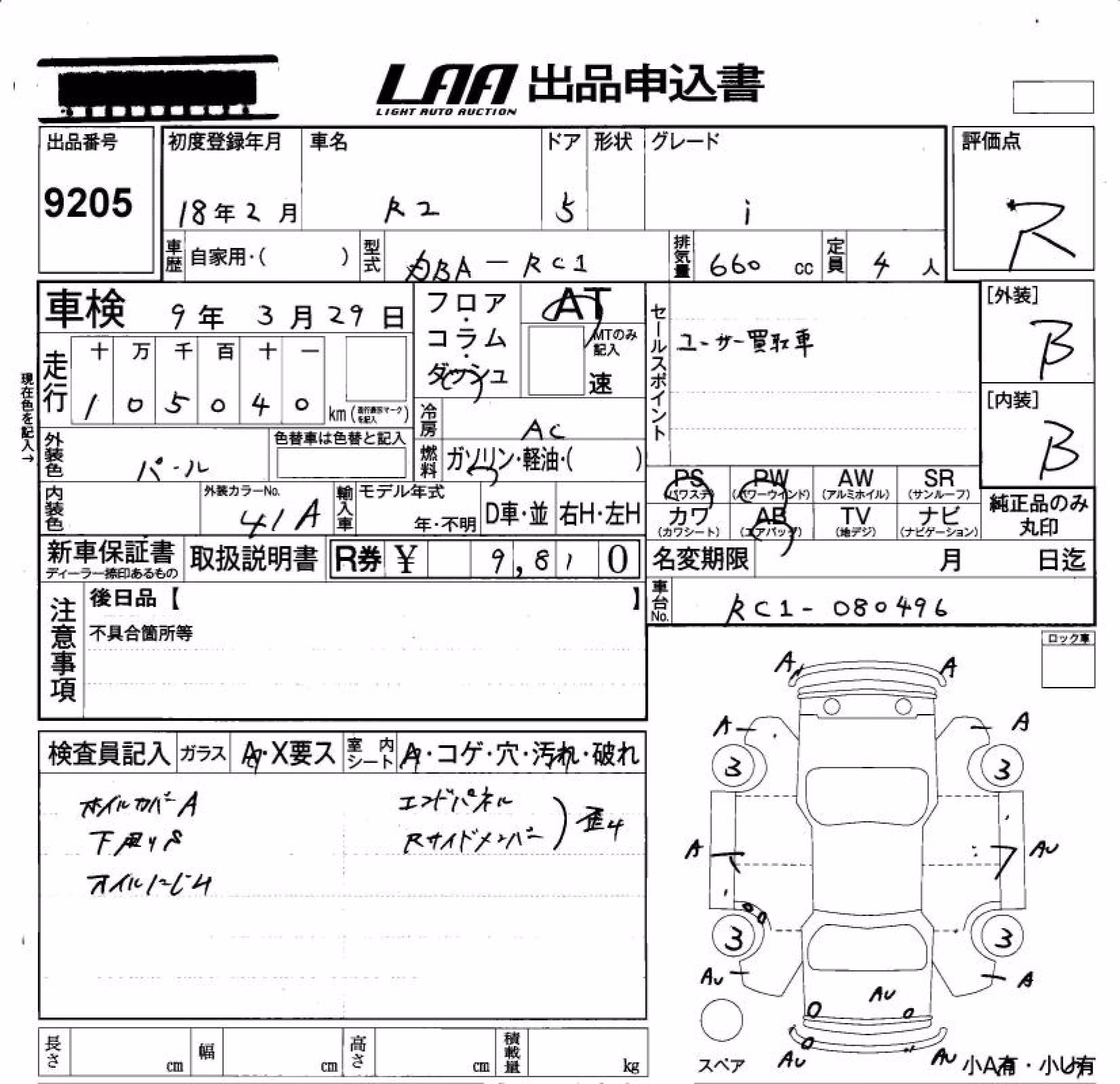 SUBARU R2
