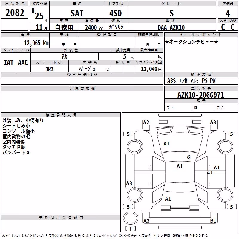 TOYOTA SAI