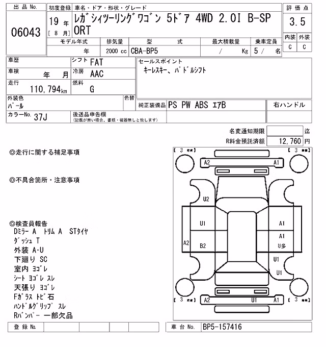 SUBARU LEGACY