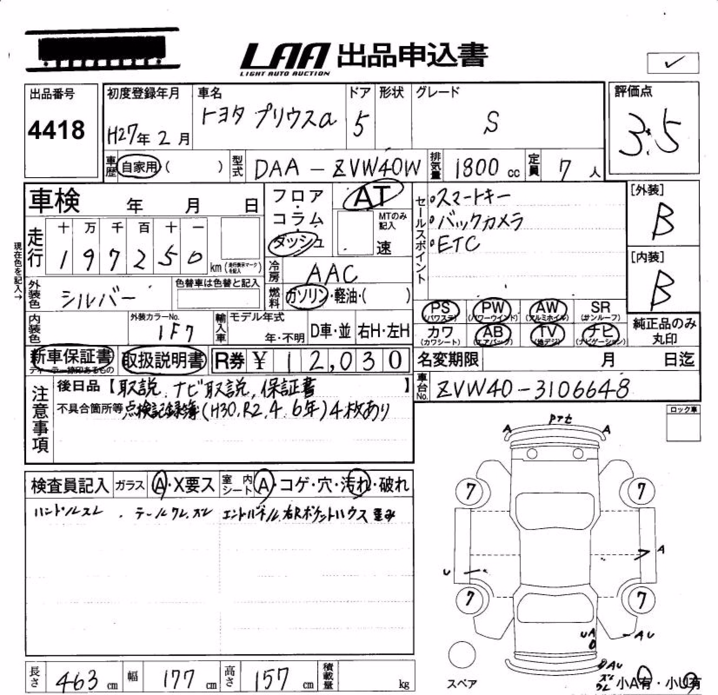 TOYOTA PRIUS ALPHA