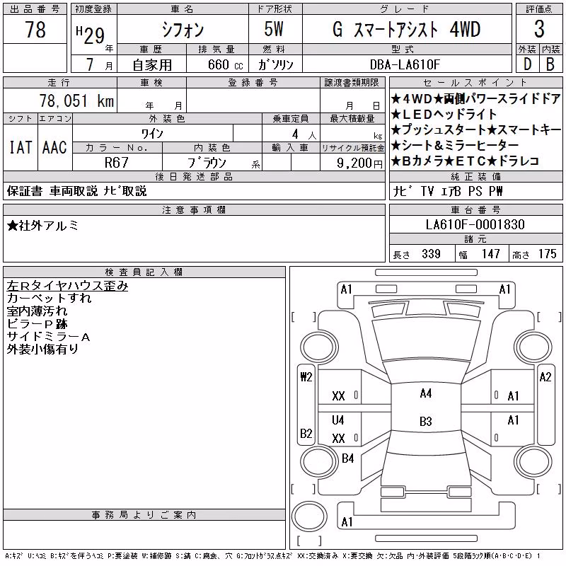 SUBARU CHIFFON