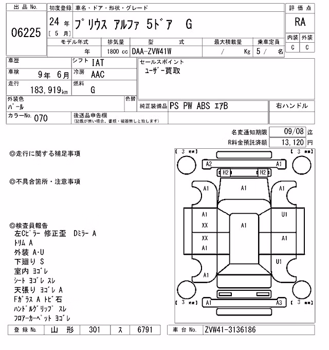 TOYOTA PRIUS ALPHA