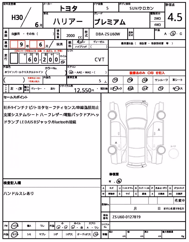 TOYOTA HARRIER