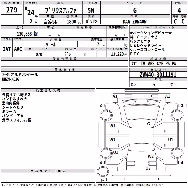 TOYOTA PRIUS ALPHA