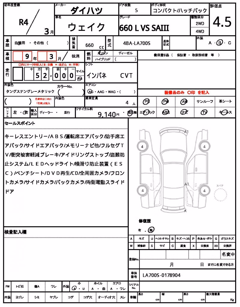 DAIHATSU WAKE