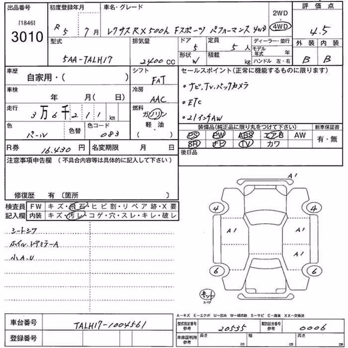 LEXUS RX500H