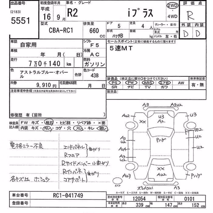 SUBARU R2