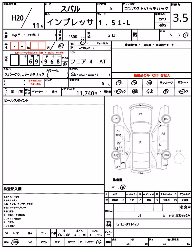 SUBARU IMPREZA