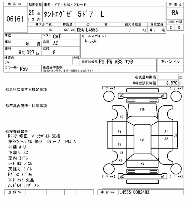 DAIHATSU TANTO EXE