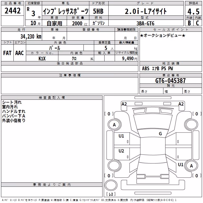 SUBARU IMPREZA