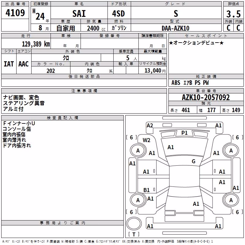 TOYOTA SAI